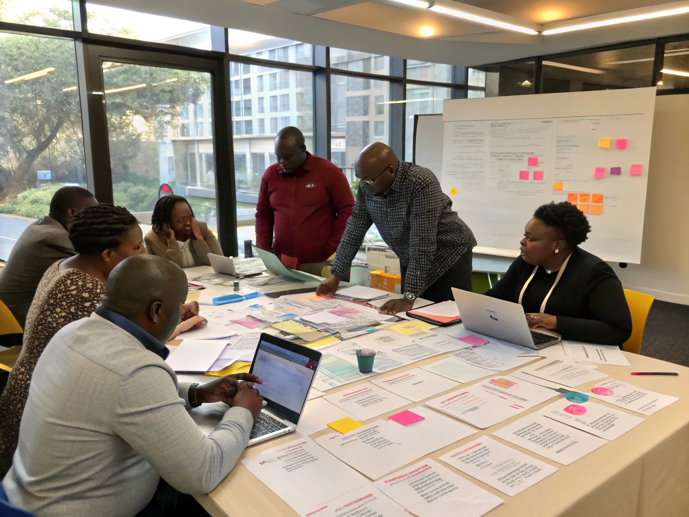 Strategic planning session with school leadership team